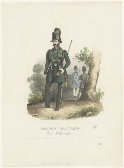 Belgian Volunteer Hunter, 1831 by Pierre Simonau
