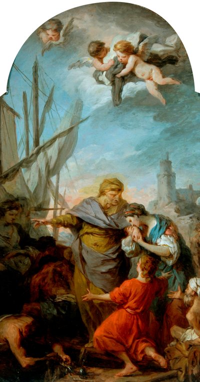 The Embarkation of St Paula for the Holy Land, c.1738-39 by Pierre Subleyras