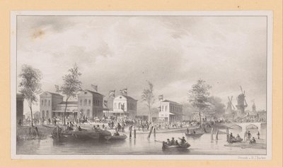 Station Buildings of the Rhine Railway in Amsterdam by Pierre Tetar van Elven (possibly)