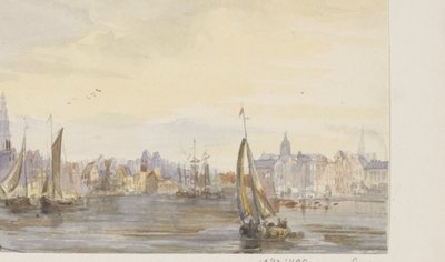 View of a City by the Water by Pierre Tetar van Elven