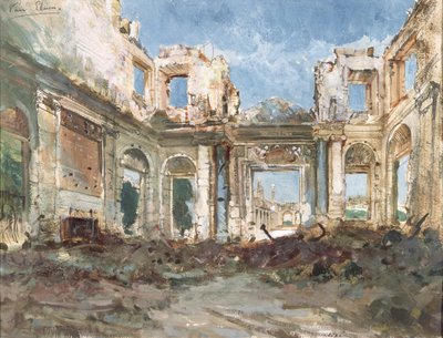 The Chateau de Saint-Cloud After the Fire by Pierre Tetar van Elven
