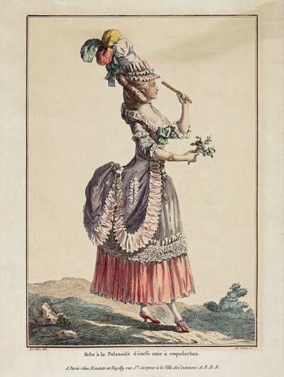 Robe à la Polonaise with Hood by Pierre Thomas Le Clerc