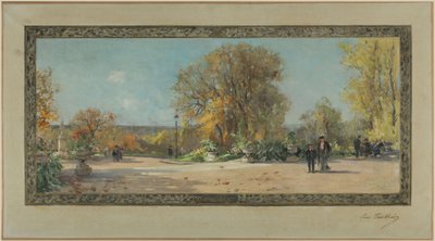 Sketch for the Vanves town hall: The terrace of the Lycée Michelet by Pierre Vauthier
