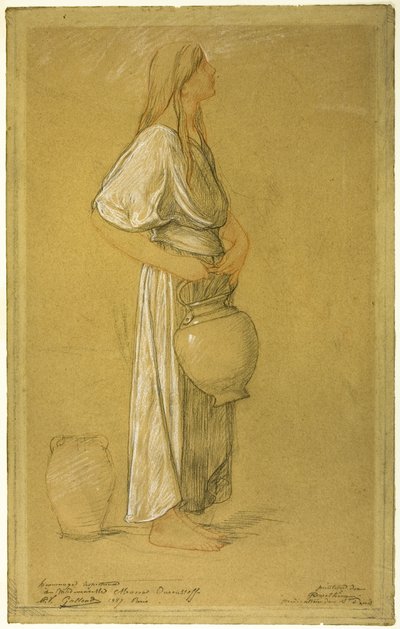 Study: Woman with a Jar by Pierre Victor Galland