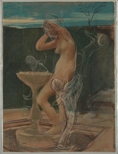 Study of a Woman at Her Bath by Pierre Victor Galland