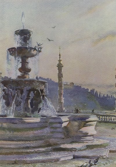 Frascati, Fountain Of Paul V, Villa Mondragone by Pierre Vignal