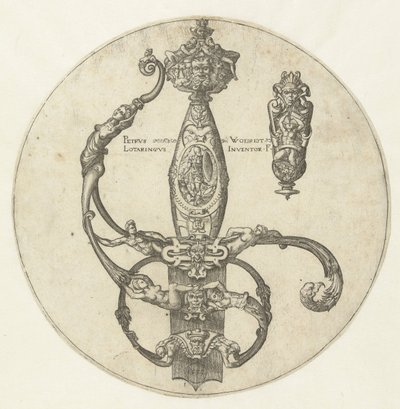Design for a Sword Hilt by Pierre Woeiriot (II)