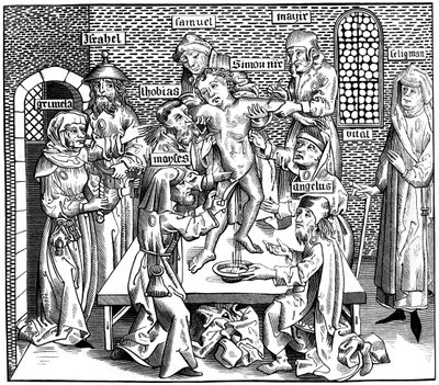 The martyrdom of Simon of Trent, 1493 1849 by Pierre Wolgmuth