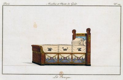 Etruscan Bed, from Collection de meubles et objects de gout by Pierre de La Mesangere
