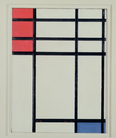 Composition of Red, Blue and White (No.II) by Piet Mondrian
