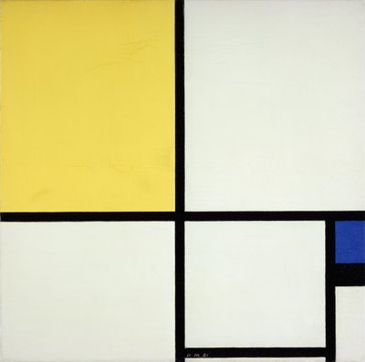 Composition with Blue and Yellow by Piet Mondrian