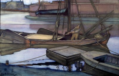 Departing for Fishing (Zuidersee) by Piet Mondrian