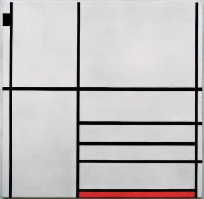 Composition in White, Black and Red by Piet Mondrian