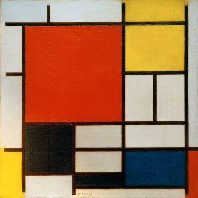 Composition with Large Red Area by Piet Mondrian