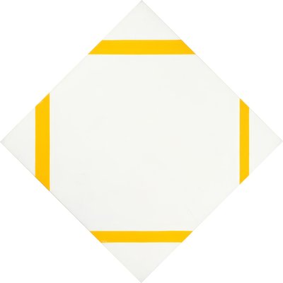 Lozenge Composition with Four Yellow Lines by Piet Mondrian
