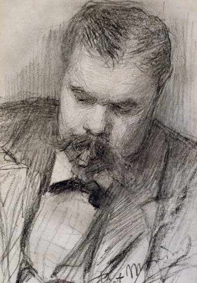 Portrait of Frits Mondrian by Piet Mondrian