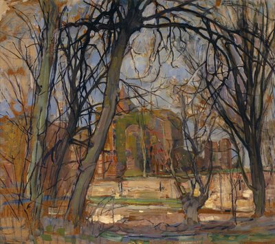 Spring Sun: Castle Ruin: Brederode by Piet Mondrian