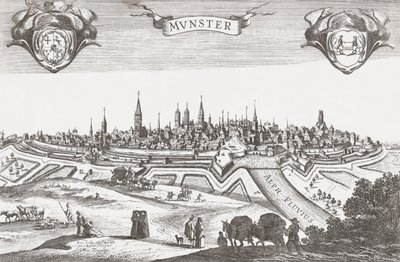 Panorama of Munster, Germany by Pieter (after) Nolpe