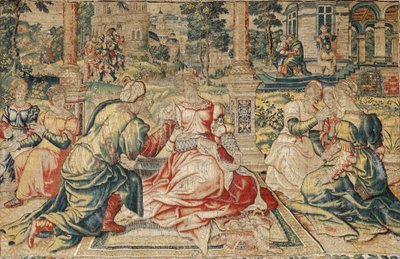 Mark Antony and Cleopatra Tapestry by Pieter (attr. to) Coecke van Aelst