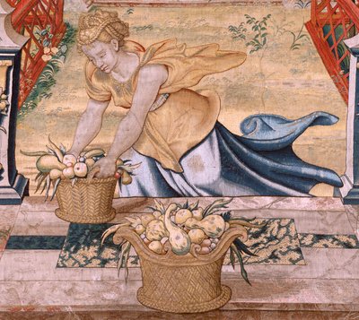 Vertumnus transformed into a farmer by Pieter (circle of) Coecke van Aelst