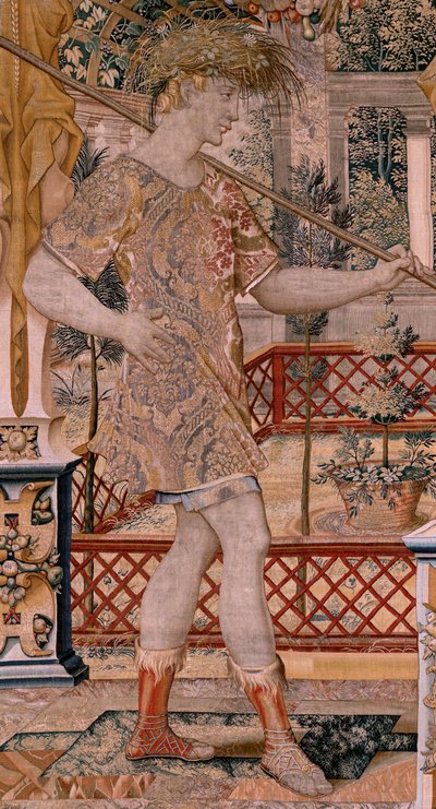 Vertumnus and Pomona: Vertumnus Transformed into a Farmer by Pieter (circle of) Coecke van Aelst