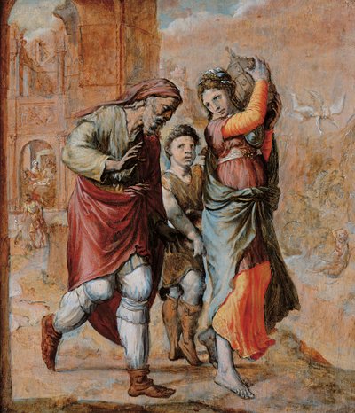 The Expulsion of Hagar and Ishmael by Pieter Aertsen