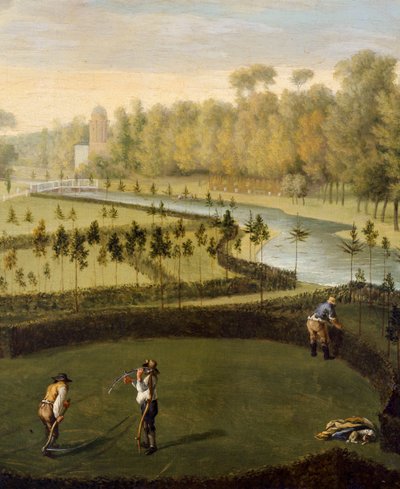 The Gardens at Chiswick House from the West (detail) by Pieter Andreas Rysbrack
