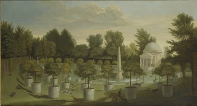 View of the Orange Tree Garden, Chiswick House by Pieter Andreas Rysbrack