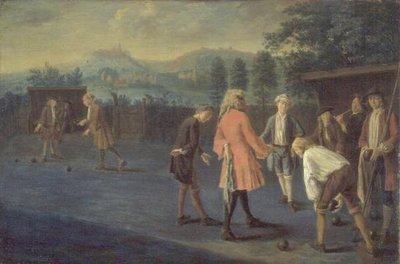 Figures on a Bowling Green by Pieter Angillis