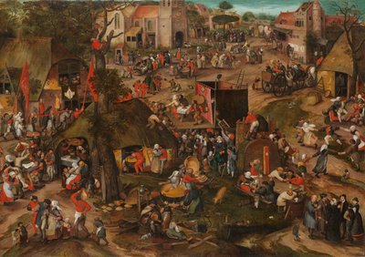 A Flemish Kermis with a Performance of the Farce 