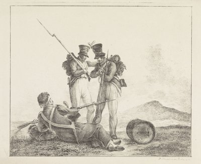 Three Soldiers on the Battlefield by Pieter Bartholomeusz. Barbiers