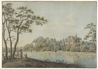 View of House Over Holland with Tea Dome on the Vecht at Nieuwersluis by Pieter Bartholomeusz. Barbiers