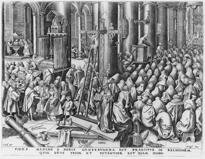 Faith, engraved by Hieronymus Cock by Pieter Bruegel the Elder