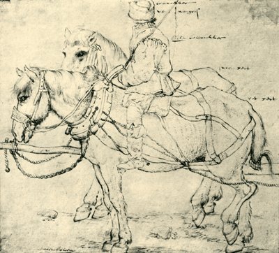 Rider and two horses, 1559-1563, 1943 by Pieter Bruegel the Elder