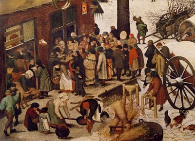 The Census at Bethlehem (detail) by Pieter Bruegel the Elder