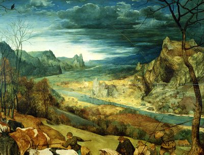 The Return of the Herd Autumn (detail) by Pieter Bruegel the Elder