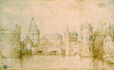 View of the Ancient Fortifications of Amsterdam, Netherlands, 1562 by Pieter Bruegel the Elder
