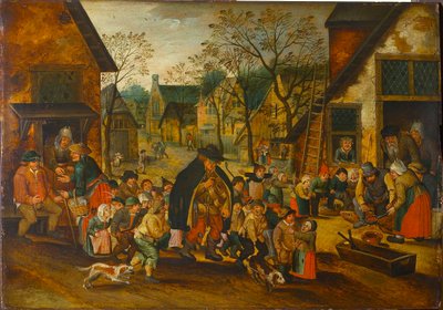 The Blind Hurdy-Gurdy Player, c. 1610 by Pieter Brueghel the Younger
