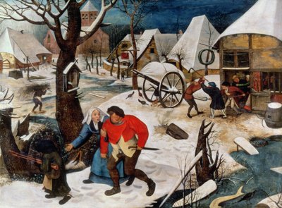 The Drunkard Being Led Home by Pieter Brueghel the Younger