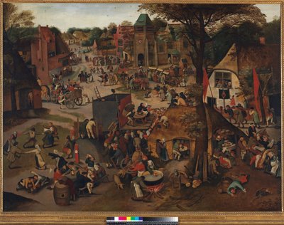 Village Festival in Honour of St. Hubert and St. Anthony by Pieter Brueghel the Younger