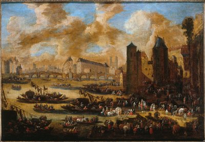 The Pont-Neuf, the Cité, the Tower and the Gate of Nesle, circa 1650 by Pieter Casteels