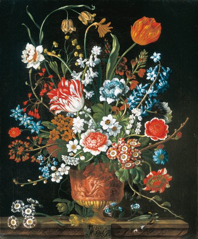 March, from The Twelve Months of Flowers, a floral calendar of still lifes by Pieter Casteels