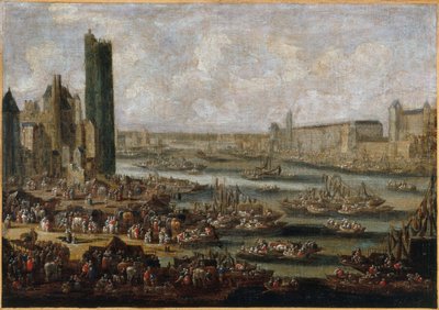 The Tour de Nesle and the Louvre (circa 1650) by Pieter Casteels