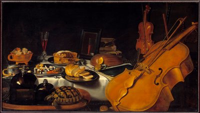 Still Life with Musical Instruments by Pieter Claesz