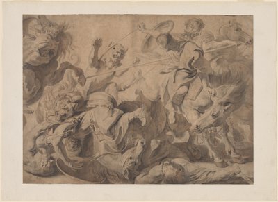 Lion Hunt by Pieter Claesz Soutman and Sir Peter Paul Rubens