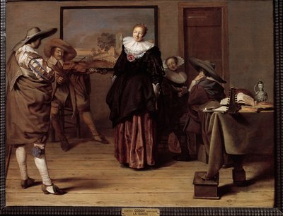 La lecon de danse by Pieter Codde
