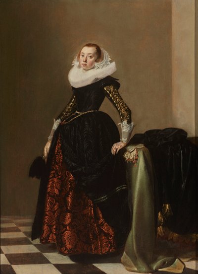 Portrait of a Richly Dressed Young Woman, c.1630 by Pieter Codde