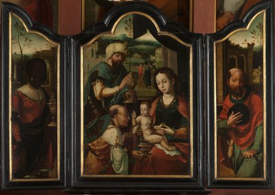 Triptych with the Adoration of the Magi by Pieter Coecke van Aelst (I) (workshop of)