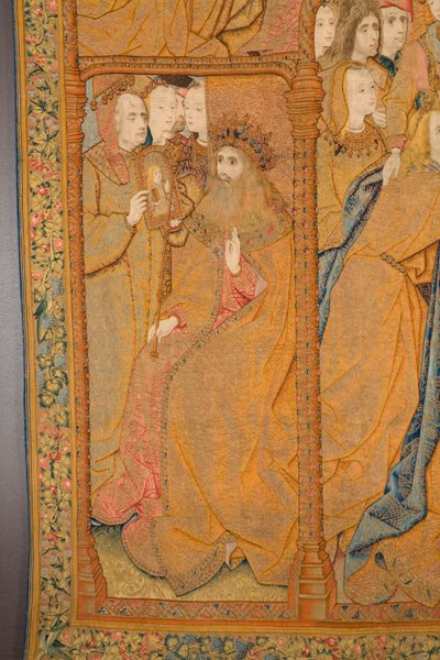 Flemish tapestry. Annunciation (detail), c.1502-04 by Pieter Coecke van Aelst