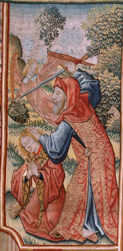 Flemish Tapestry. Series Episodes from the Life of the Virgin; Presentation at the Temple. Second Tapestry in the Series. Models Attributed to Jan van Roome (or van Brussel). Manufacture Pieter van Aelst, Brussels. Ca 1502-1504. by Pieter Coecke van Aelst